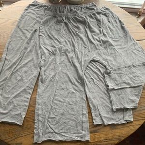THE GREAT 2 pair sleep/easy pant w/pockets/cropped/L(size 3)